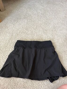 lululemon athletica Black Pleated Side Athletic Skort